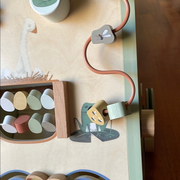 Wooden Activity Walker for Kids - Green - Picture 9 of 11